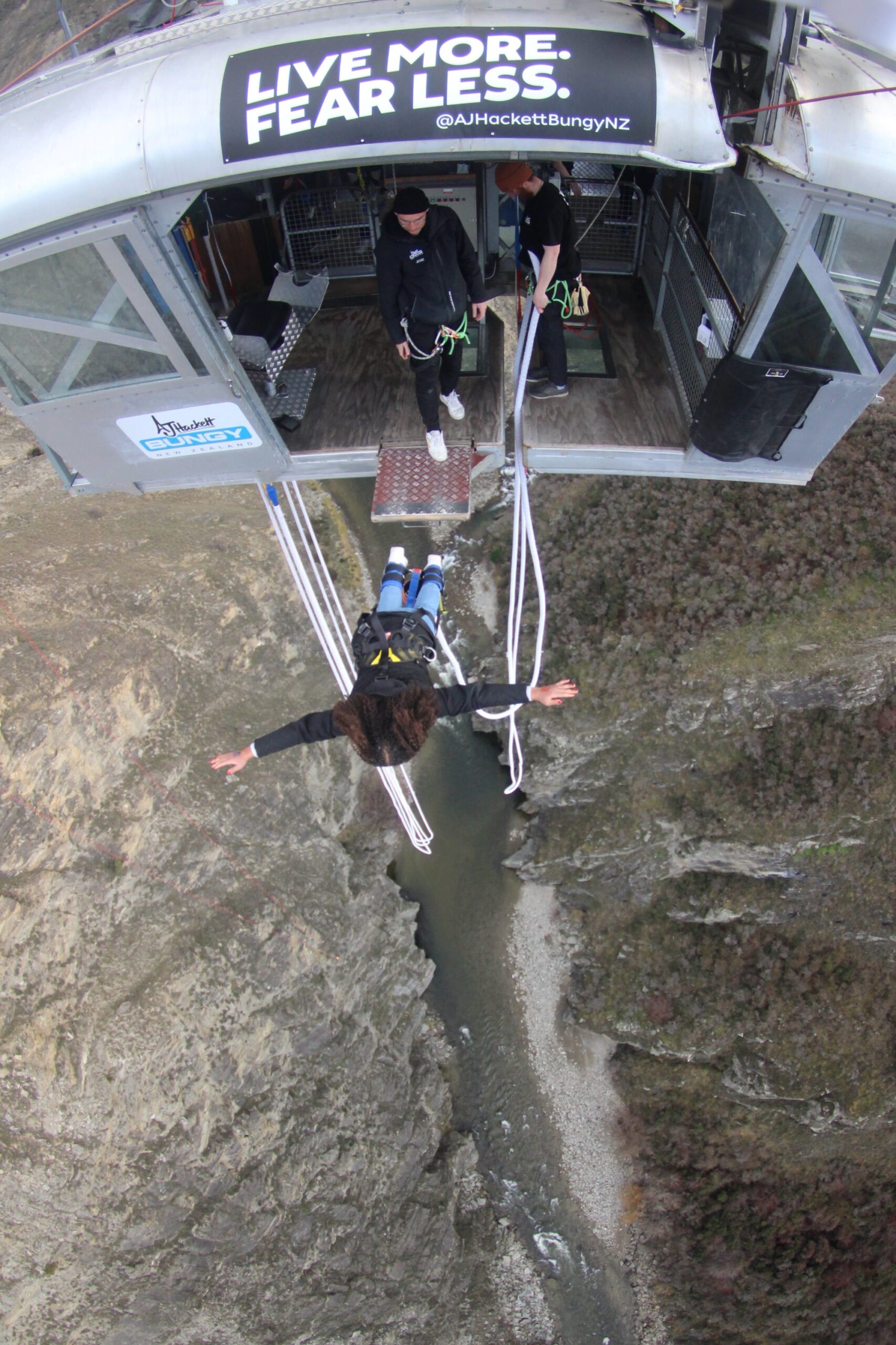 Bungee jumping in New Zealand