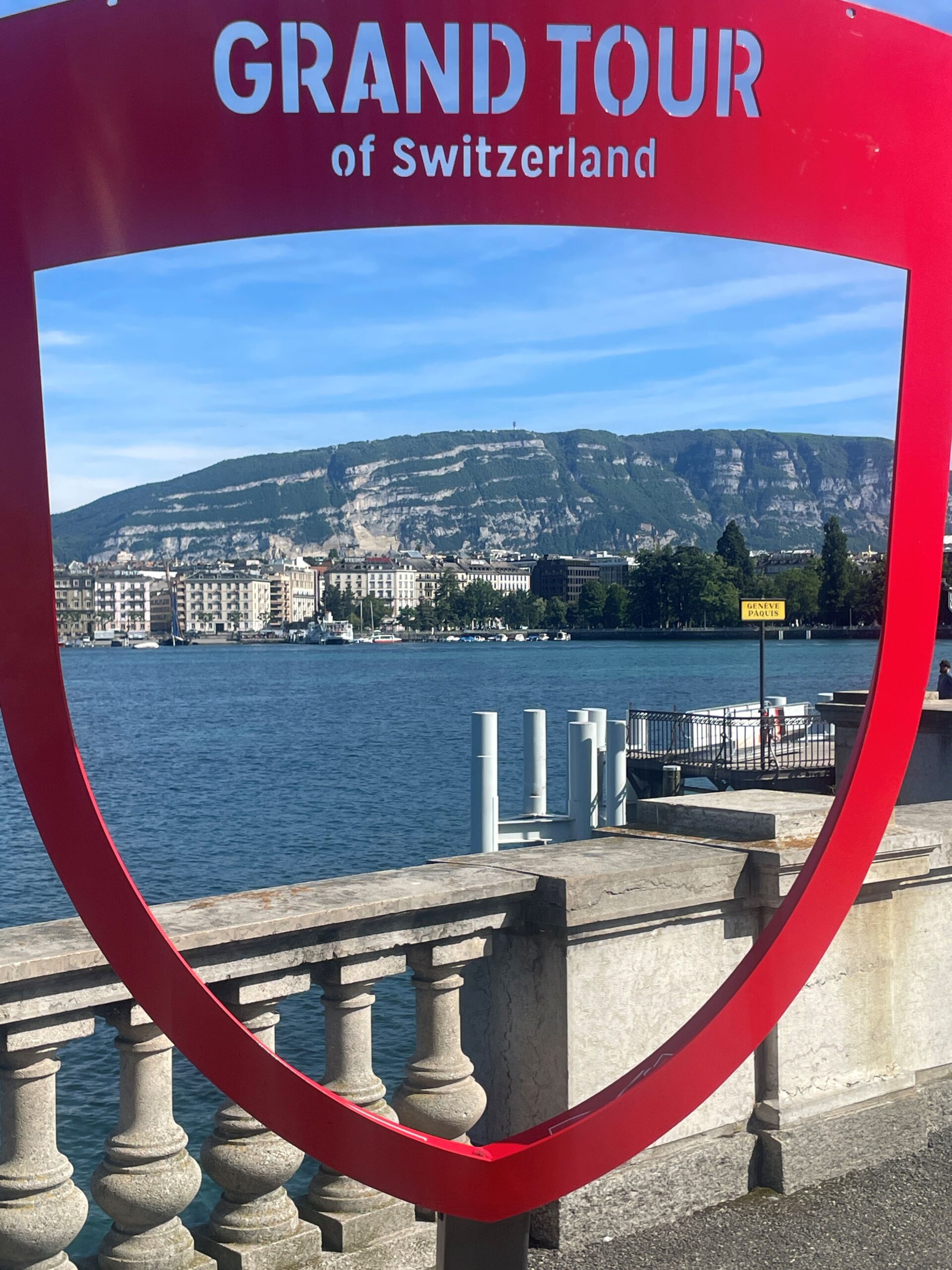 A view of Lake Geneva from Quai Wilson