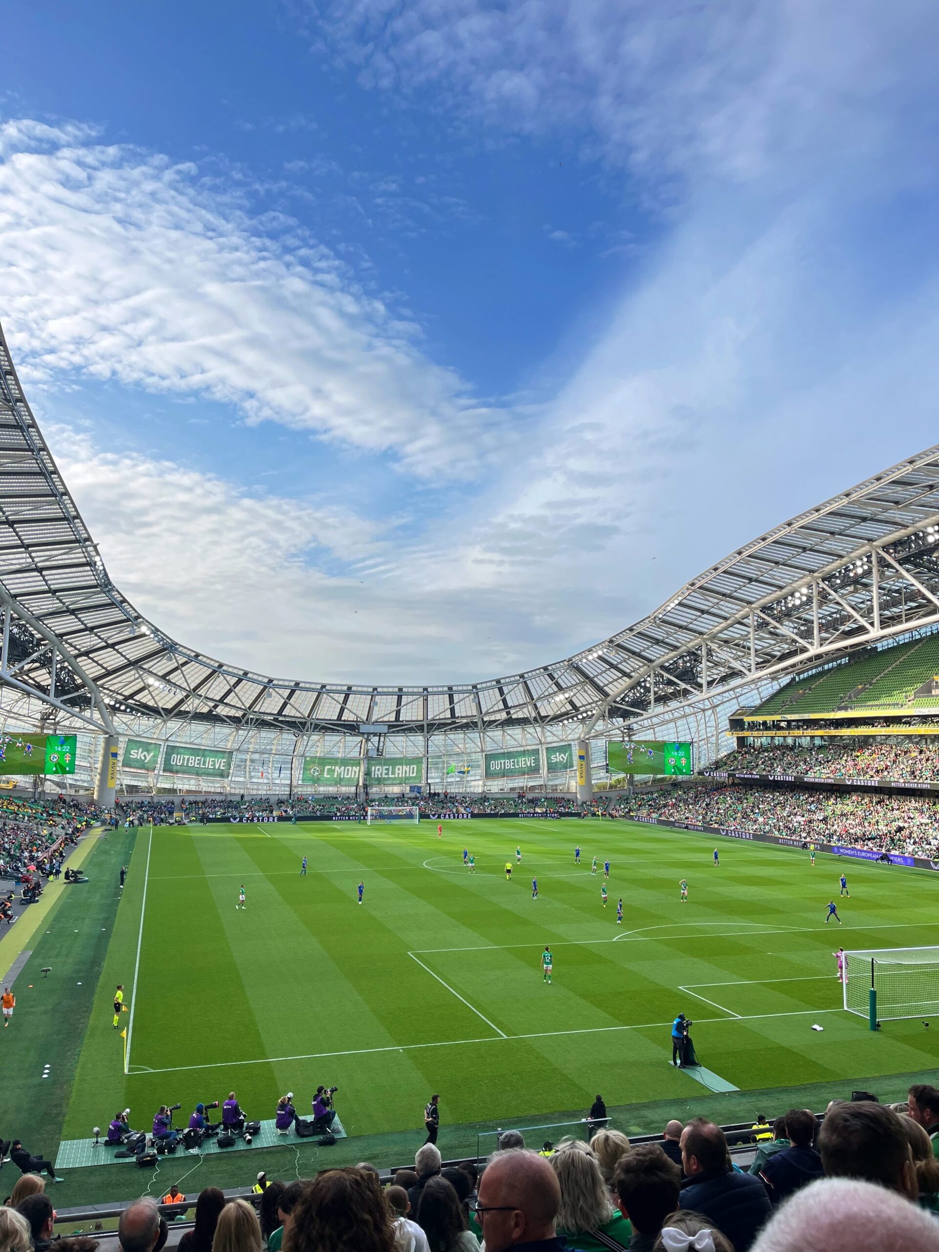 Aviva soccer stadium Ireland vs Sweden game