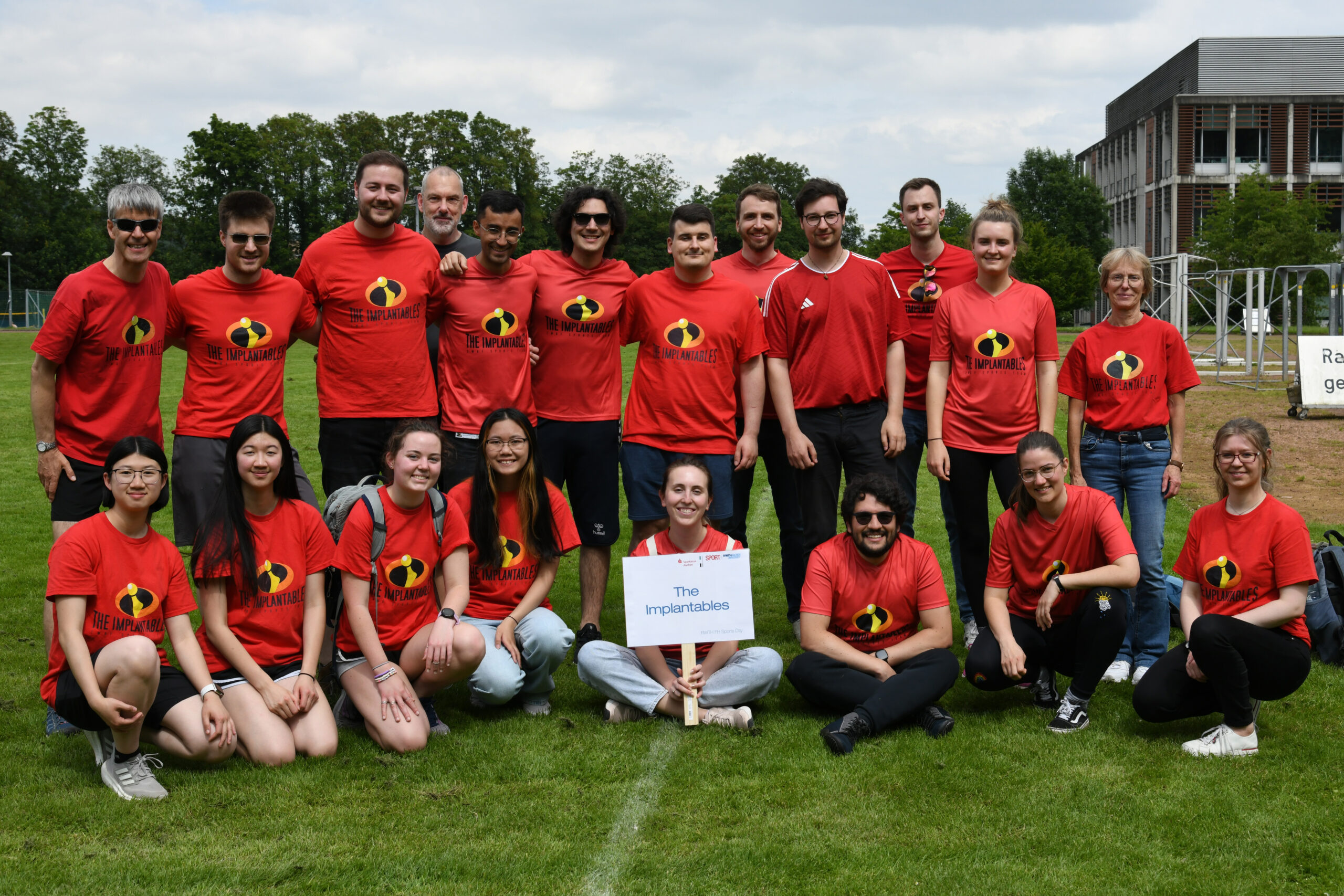 Lab team photo on RWTH Aachen University's Annual Sports Day