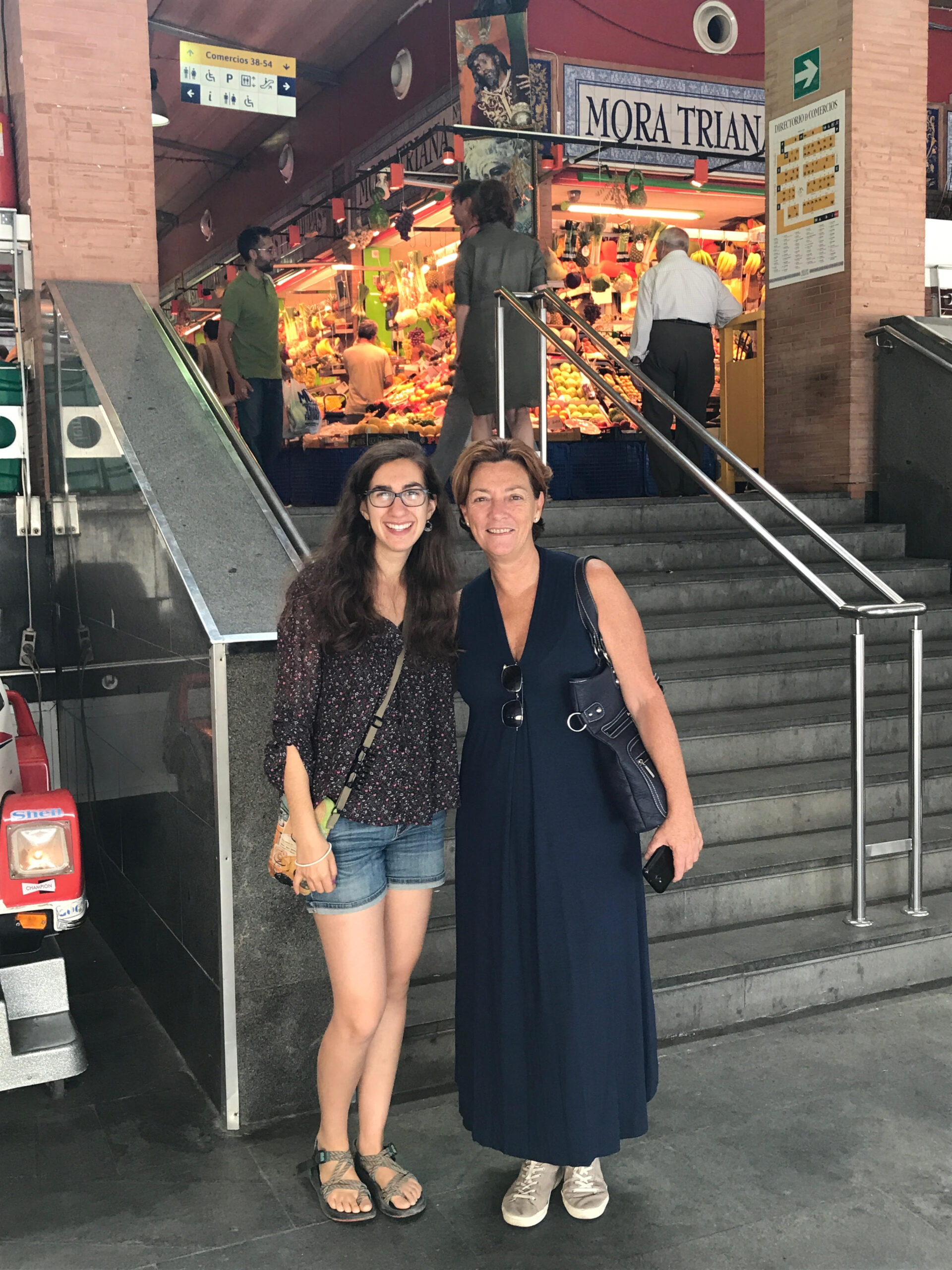 Elana with her homestay host, Carmen.