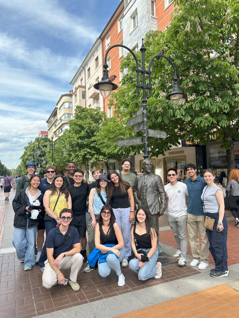 Group photo of Avia's class in Sofia, Bulgaria