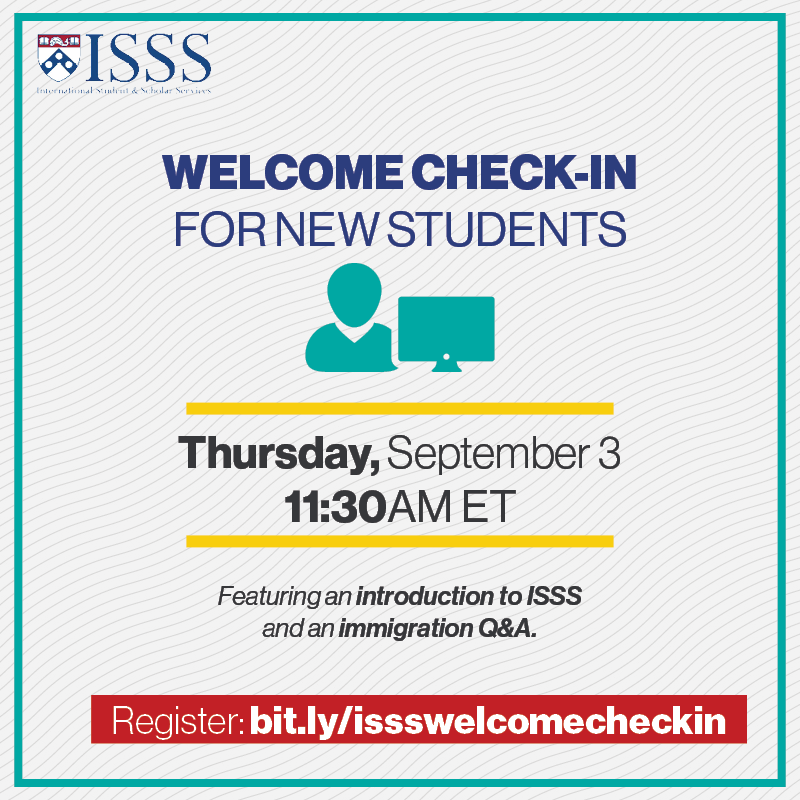 ISSS Welcome Check-In 9-3 11:30 AM 