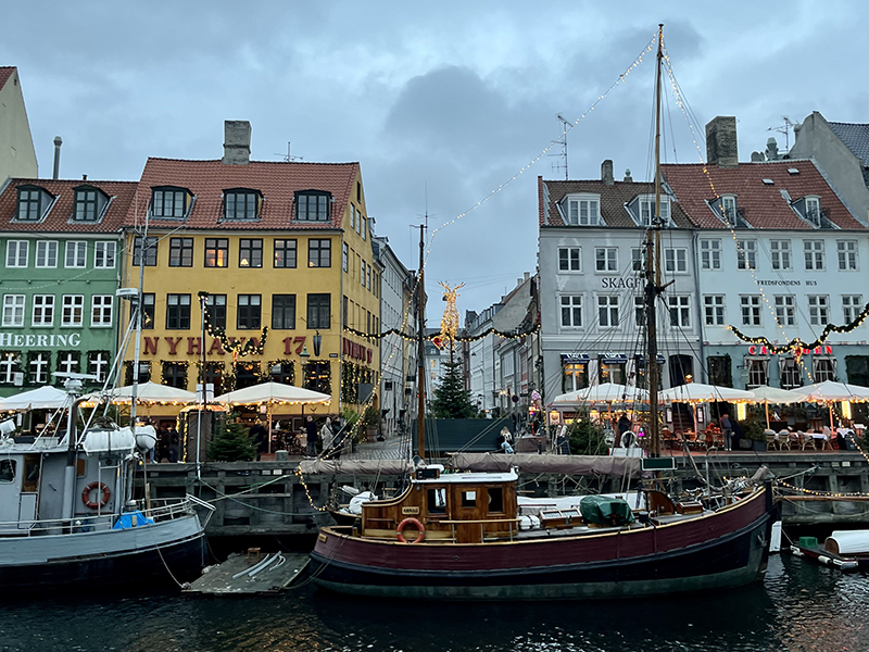 Street and buildings in Copenhagen