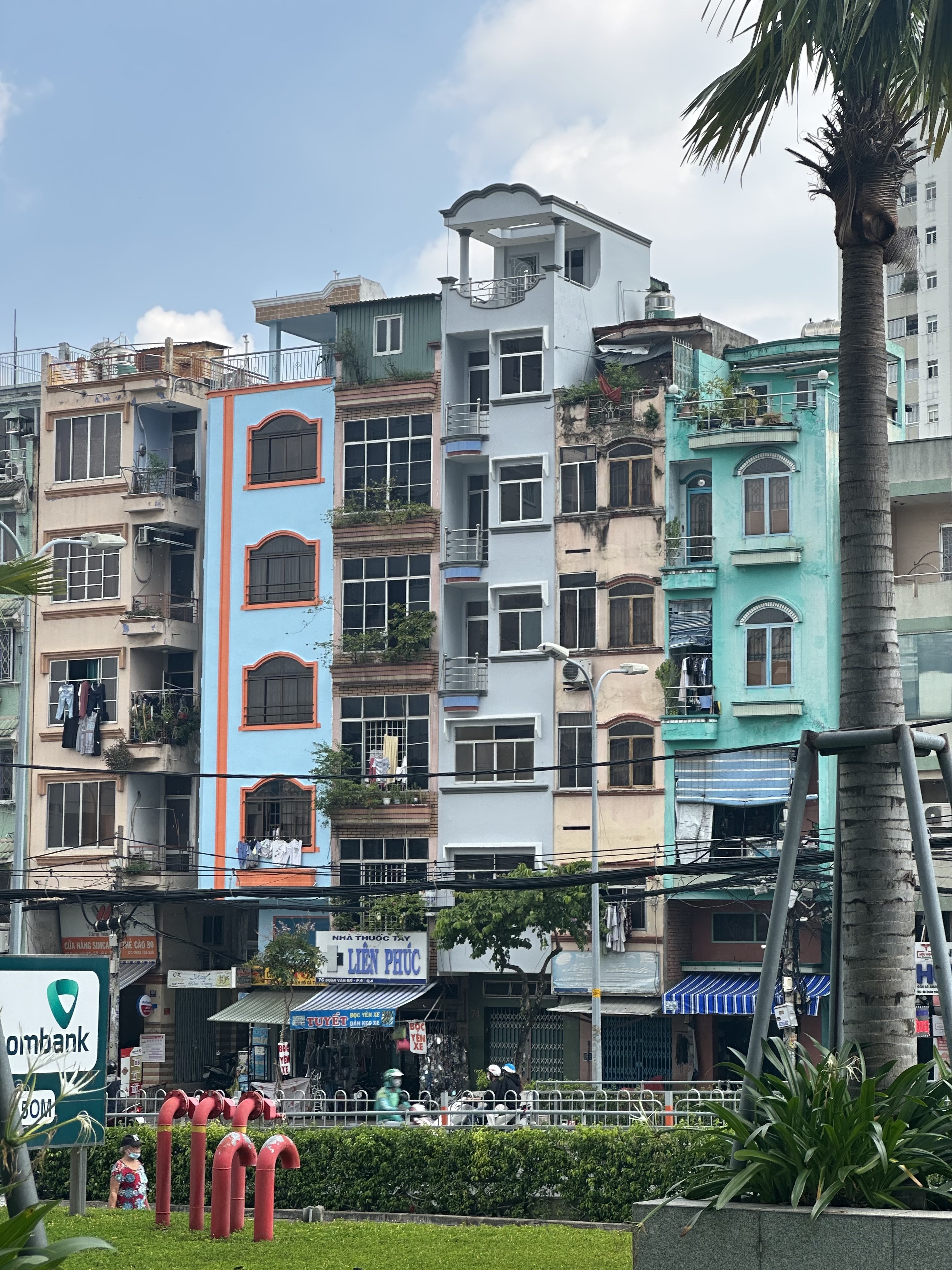 Tube Houses in Ho Chi Minh City, Vietnam