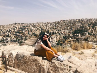Brittany enjoying the views from Amman Citadel