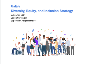 The cover of a diversity, equity, and inclusion report