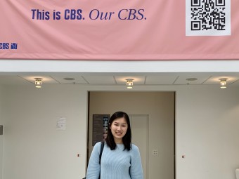 Sharon on the CBS campus.