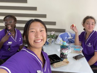 Angela with other Penn Nursing students studying abroad at the University of Queensland