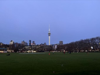 Victoria Park, featuring the Sky Tower.