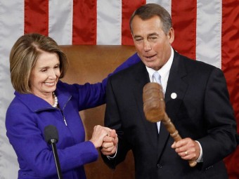 Nancy Pelosi and John Boehner