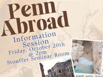 Penn Abroad Information Session at Stouffer Seminar Room