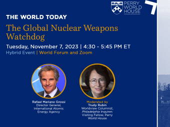 The Global Nuclear Weapons Watchdog. Tuesday, November 7, 2023, 4:30-5:45PM ET