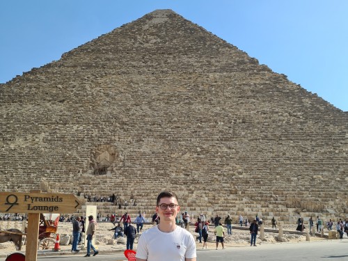 Filip at the Pyramids