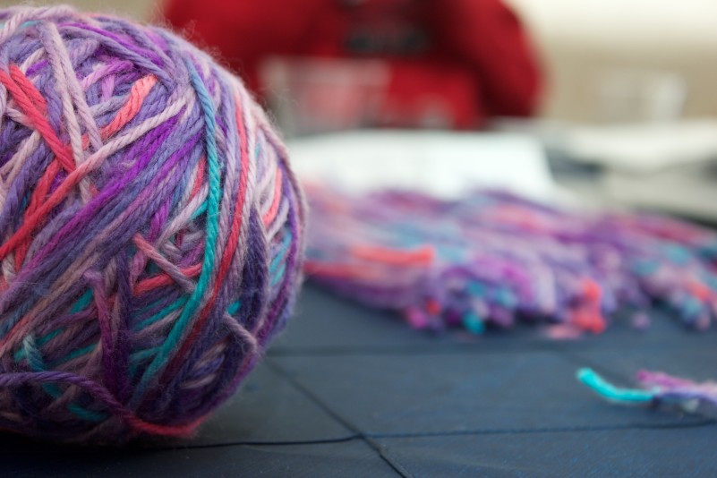 Image of multi-colored ball of yarn representing the nature of Penn cultural resources