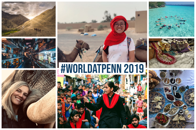 A decorative collage of submissions from the 2019 WorldAtPenn Photo Contest.