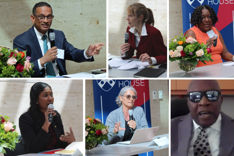 Collage of panelists at the first day of the 2022 Global Shifts Colloquium