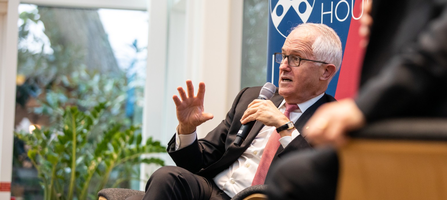 Malcolm Turnbull speaks at Perry World House