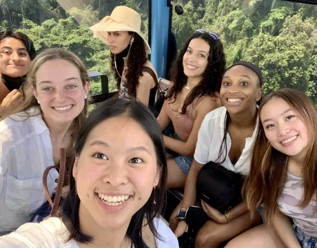 Stephanie Shen on a weekend trip to Malaysia with friends