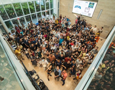 International graduate students were welcomed on campus at an event at Perry World House in fall 2022.  (Image: Eddy Marenco).