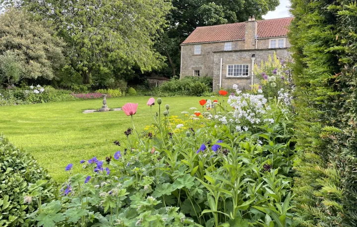 The cottage and garden at the Laurence Sterne Trust