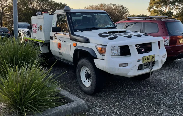 Student photo of truck in parking lot in Australia