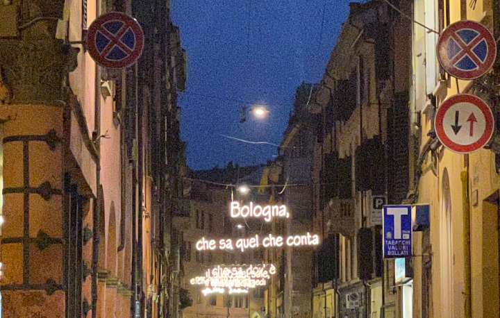 Bologna at night.