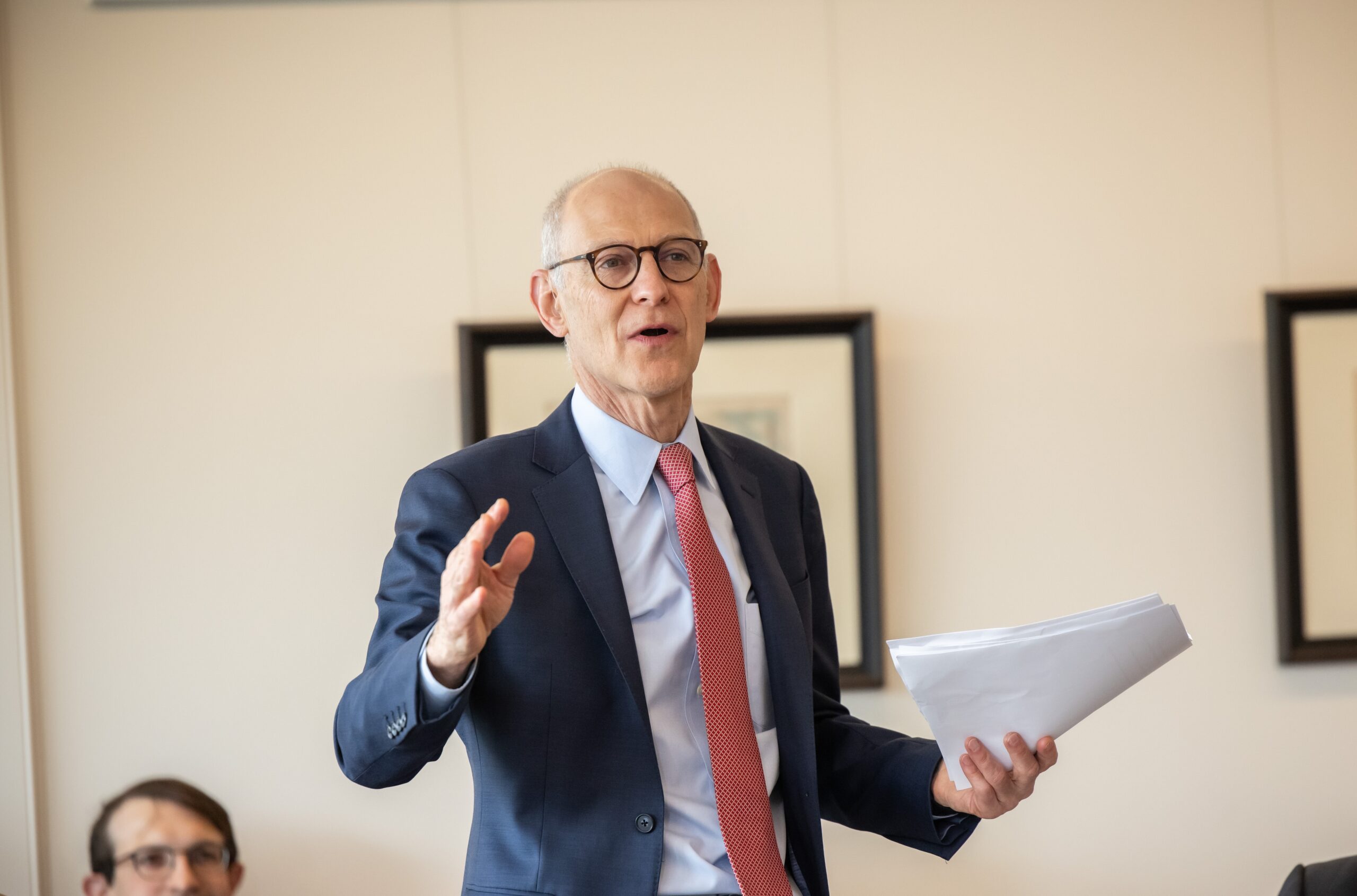 Zeke Emanuel talking at Penn Washington Event